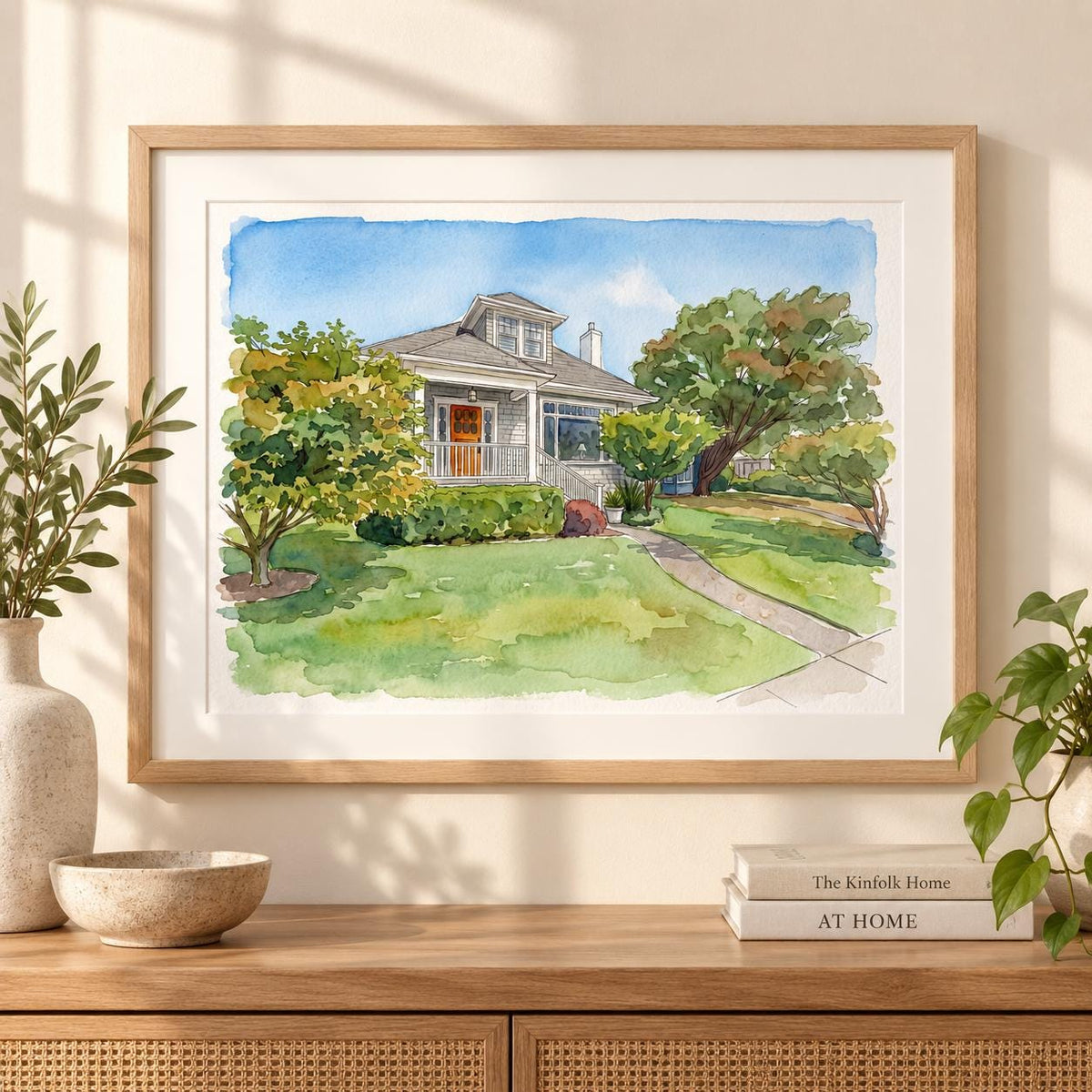 Personalized First Home Watercolor Portrait From Photo, Custom House Painting, New Homeowner Gift, Housewarming Keepsake
