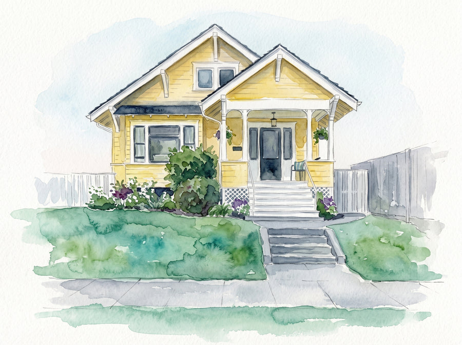 Watercolor-style portrait