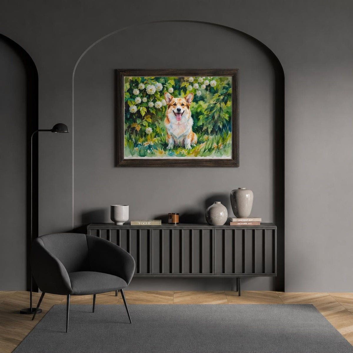 Custom Multiple Pet Watercolor Portrait From Photo, Personalized Dog and Cat Family Art, Pet Lover Gift, Custom Pet Wall Art