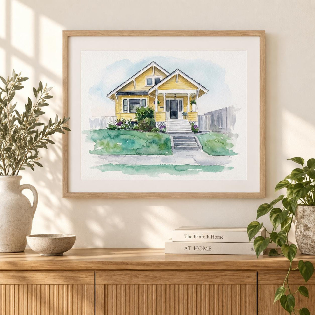 Personalized First Home Watercolor Portrait From Photo, Custom House Painting, New Homeowner Gift, Housewarming Keepsake